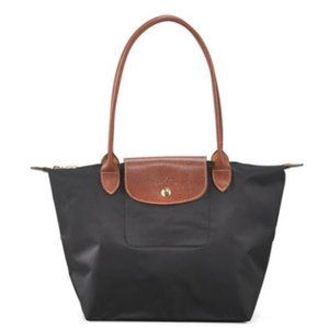 Longchamp Le Pliage Large Shoulder Tote Bag Black